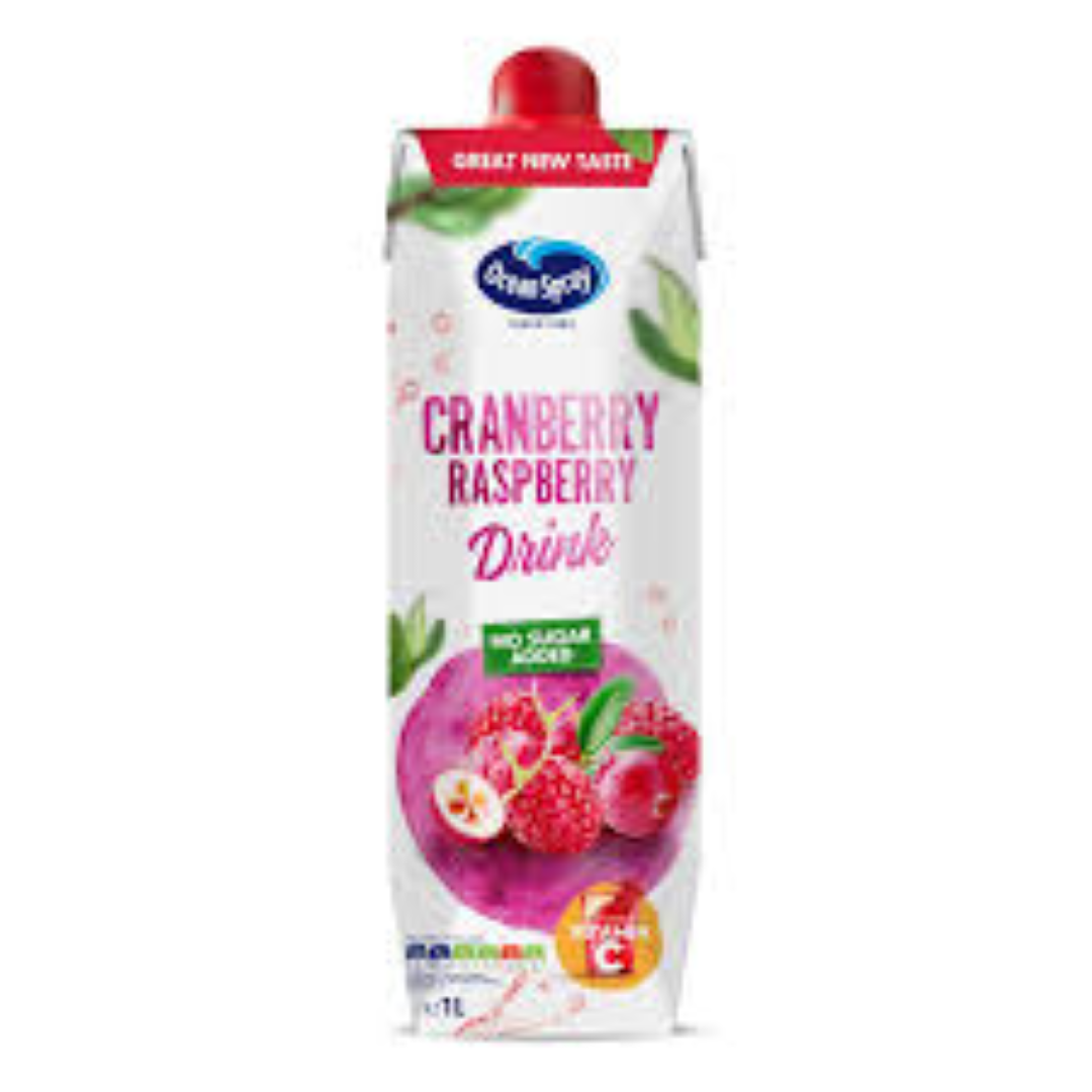 OCEAN SPRAY CRANBERRY RASPEBERRY 1 LTR